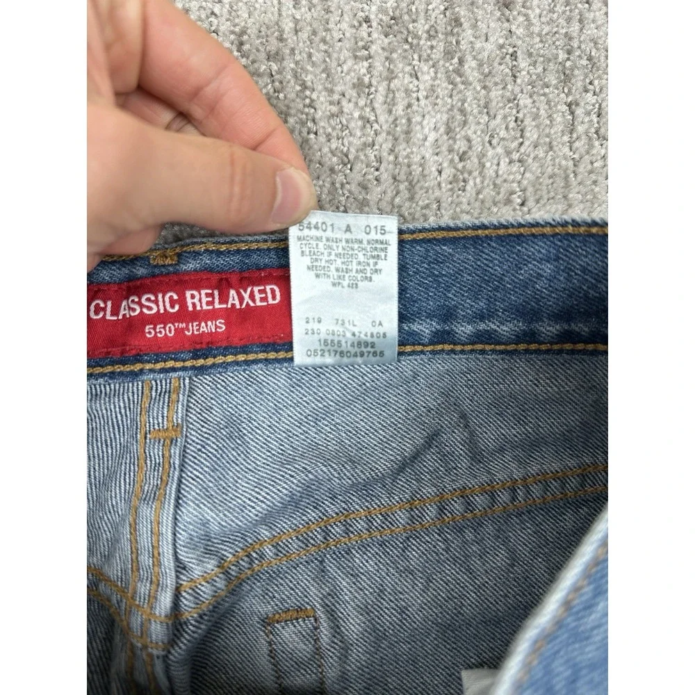 Vintage Levis 550 Jeans Womens 12 L (30x32) Relaxed Fit Tapered Leg Medium Wash